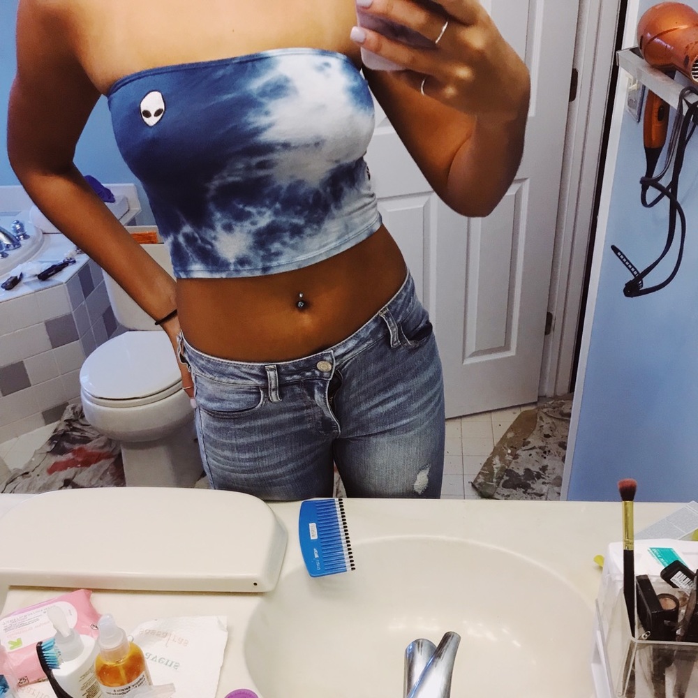 tie dye tube top